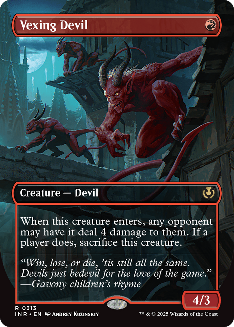 Vexing Devil (Borderless) [Innistrad Remastered] | Mindsight Gaming