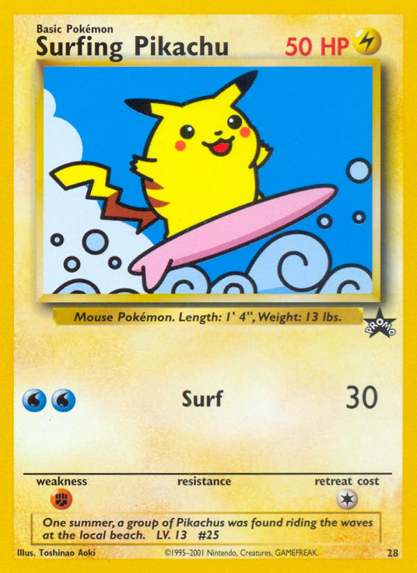 Surfing Pikachu (28) [Wizards of the Coast: Black Star Promos] | Mindsight Gaming