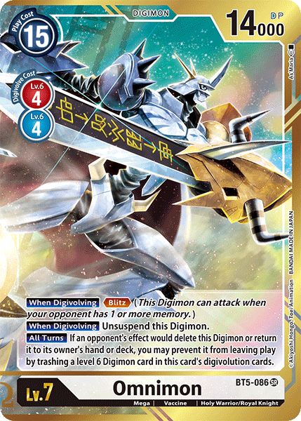 Omnimon [BT5-086] (Alternate Art - As'Maria) [Battle of Omni] | Mindsight Gaming