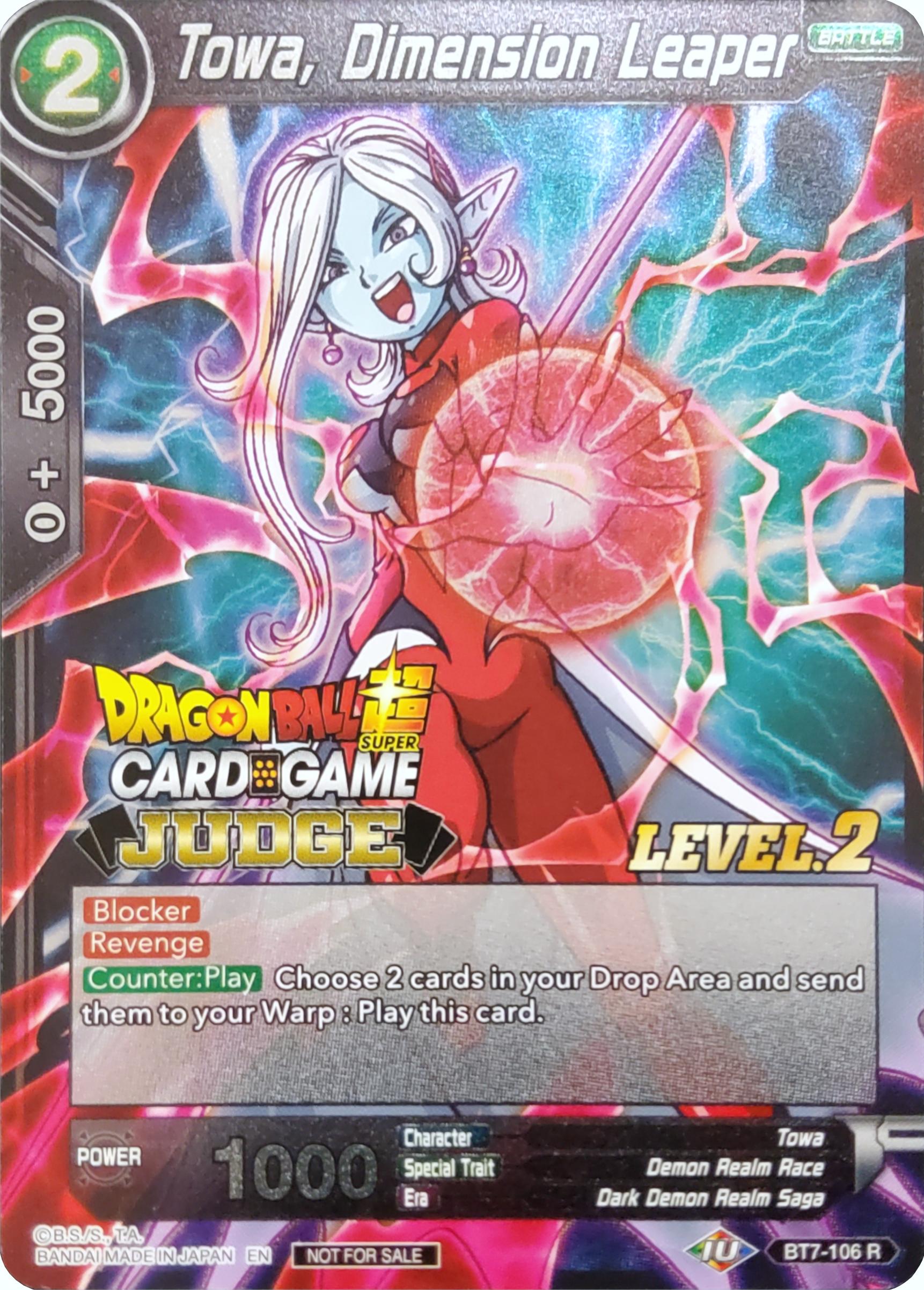 Towa, Dimension Leaper (Level 2) (BT7-106) [Judge Promotion Cards] | Mindsight Gaming