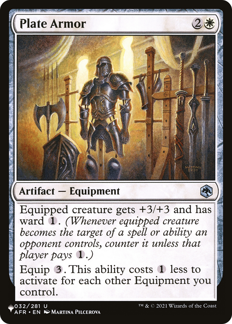 Plate Armor [The List Reprints] | Mindsight Gaming