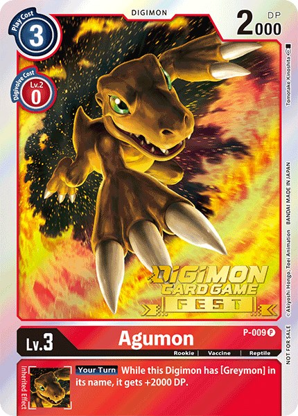 Agumon [P-009] (Digimon Card Game Fest 2022) [Promotional Cards] | Mindsight Gaming