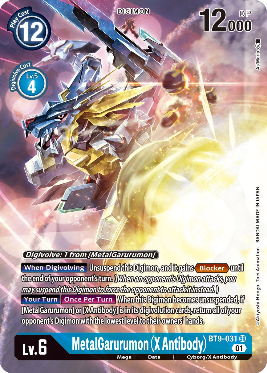 MetalGarurumon (X Antibody) [BT9-031] (Alternate Art) [X Record] | Mindsight Gaming