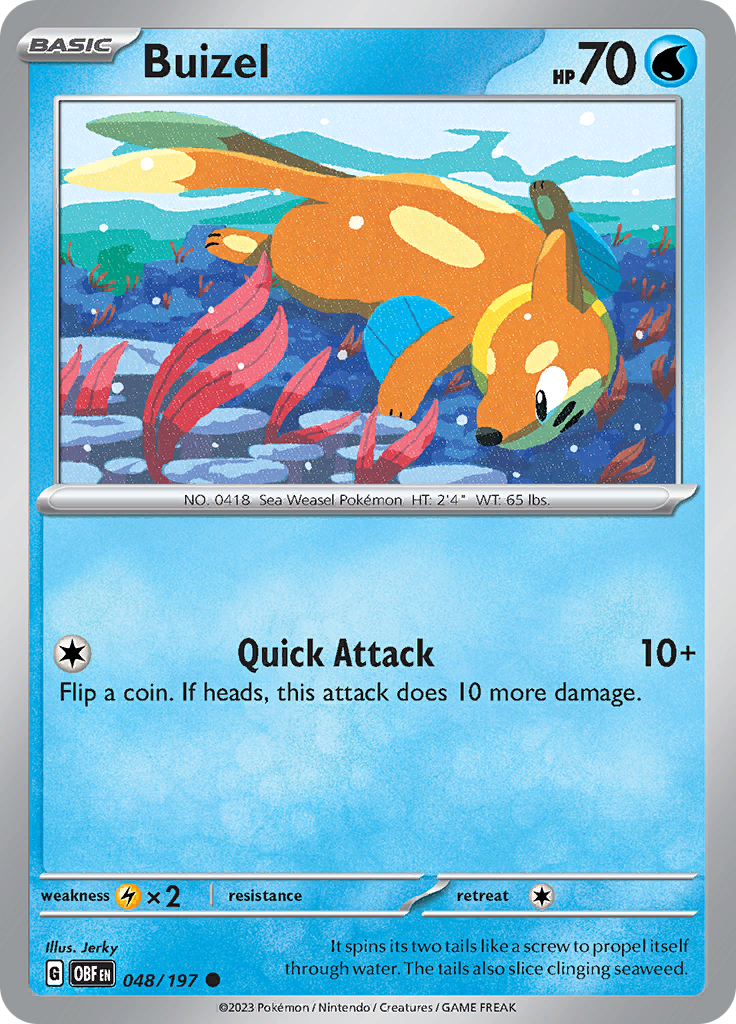 Buizel (048/197) [Scarlet & Violet: Obsidian Flames] | Mindsight Gaming