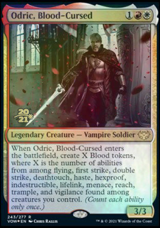 Odric, Blood-Cursed [Innistrad: Crimson Vow Prerelease Promos] | Mindsight Gaming