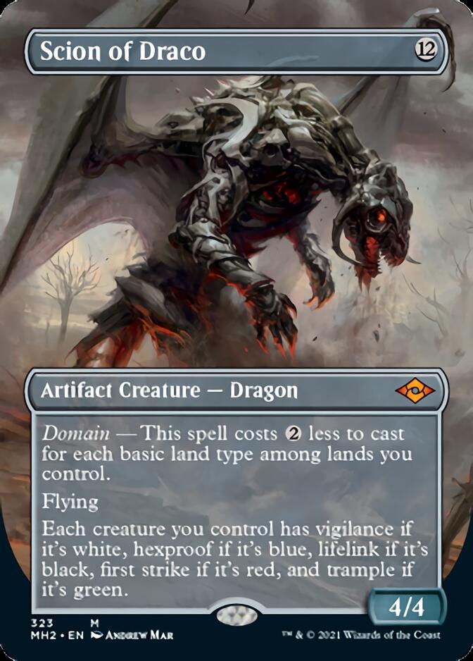 Scion of Draco (Borderless Alternate Art) [Modern Horizons 2] | Mindsight Gaming