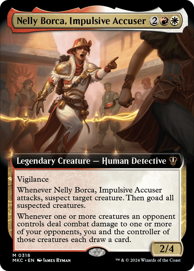 Nelly Borca, Impulsive Accuser (Extended Art) [Murders at Karlov Manor Commander] | Mindsight Gaming