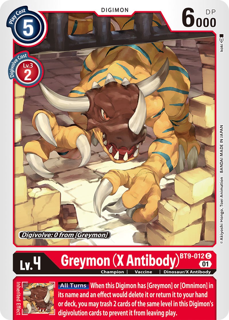 Greymon (X Antibody) [BT9-012] [X Record] | Mindsight Gaming