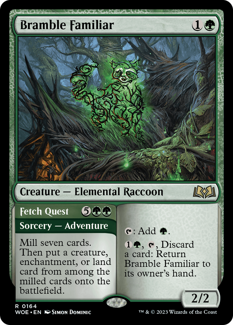 Bramble Familiar // Fetch Quest [Wilds of Eldraine] | Mindsight Gaming