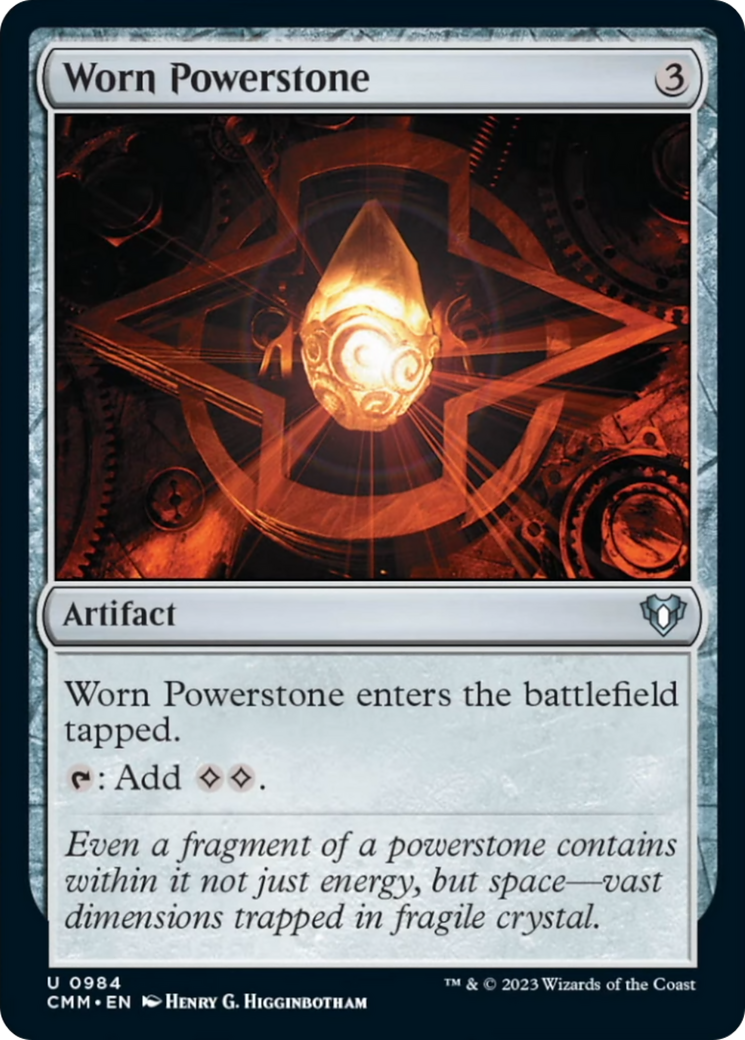 Worn Powerstone [Commander Masters] | Mindsight Gaming