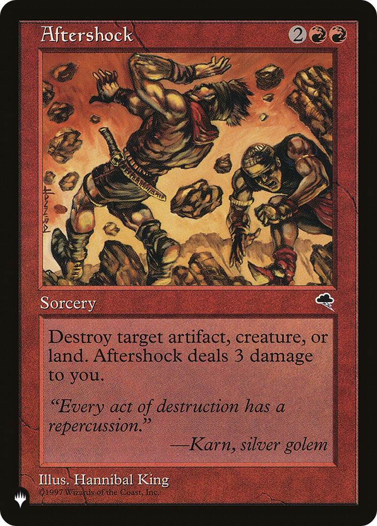 Aftershock [The List Reprints] | Mindsight Gaming