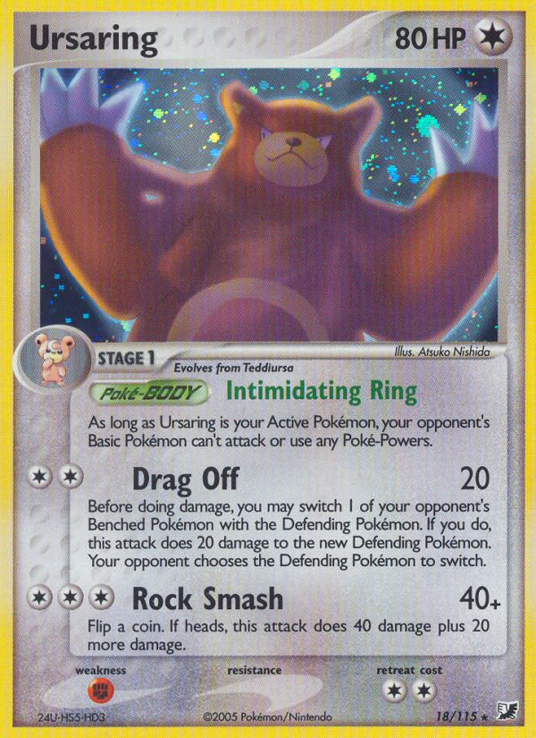 Ursaring (18/115) [EX: Unseen Forces] | Mindsight Gaming