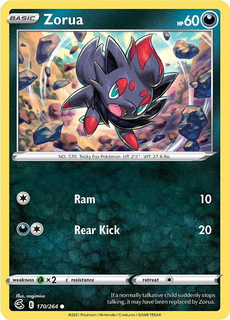 Zorua (170/264) [Sword & Shield: Fusion Strike] | Mindsight Gaming