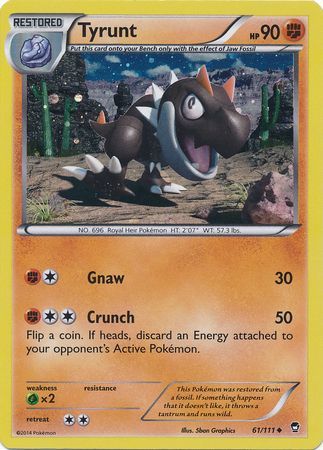 Tyrunt (61/111) (Cosmos Holo) [XY: Furious Fists] | Mindsight Gaming