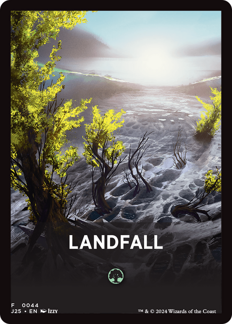 Landfall Theme Card [Foundations Jumpstart Front Cards] | Mindsight Gaming