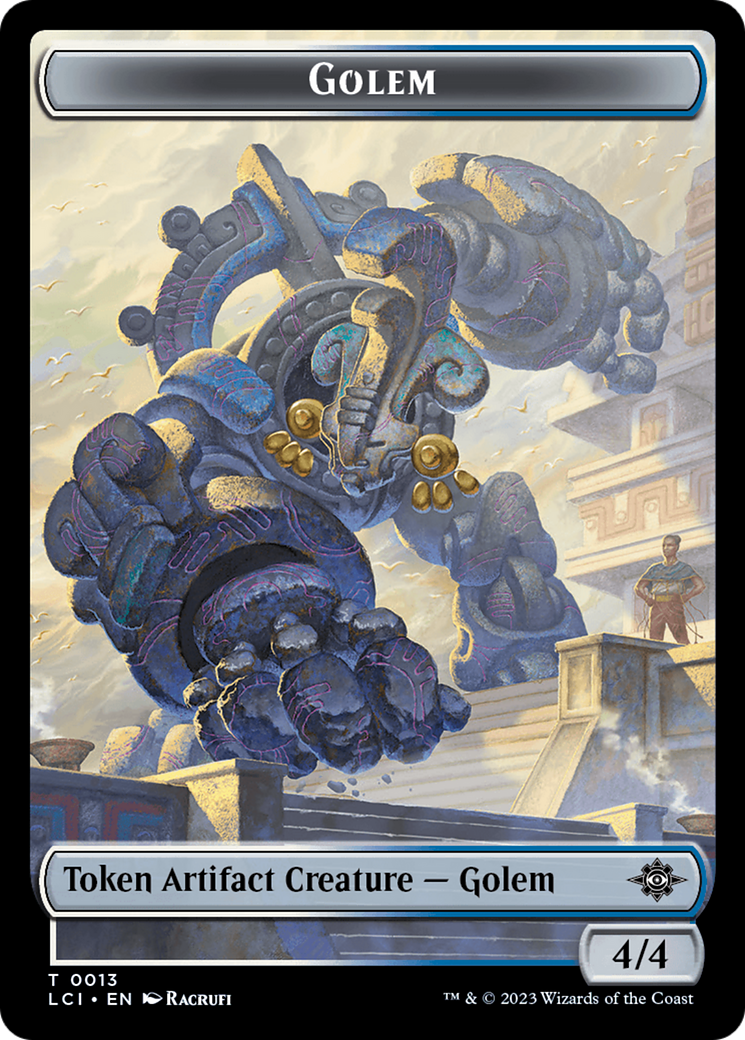 Golem Token [The Lost Caverns of Ixalan Tokens] | Mindsight Gaming