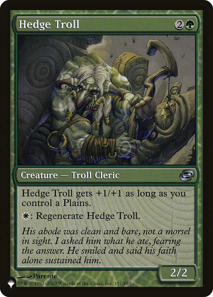 Hedge Troll [The List Reprints] | Mindsight Gaming