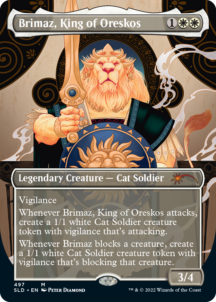 Brimaz, King of Oreskos (Borderless) [Secret Lair Drop Series] | Mindsight Gaming