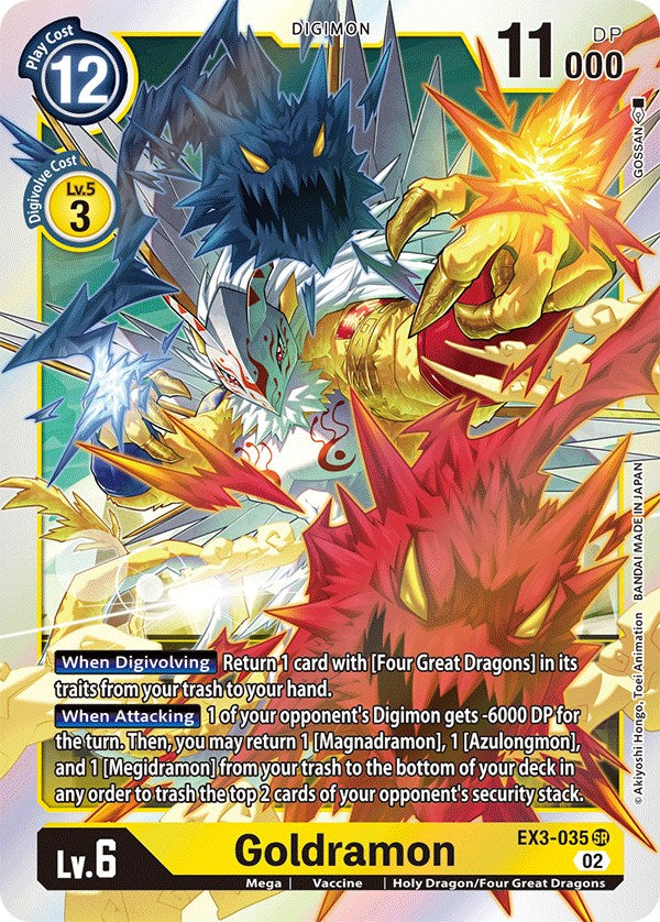 Goldramon [EX3-035] [Draconic Roar] | Mindsight Gaming