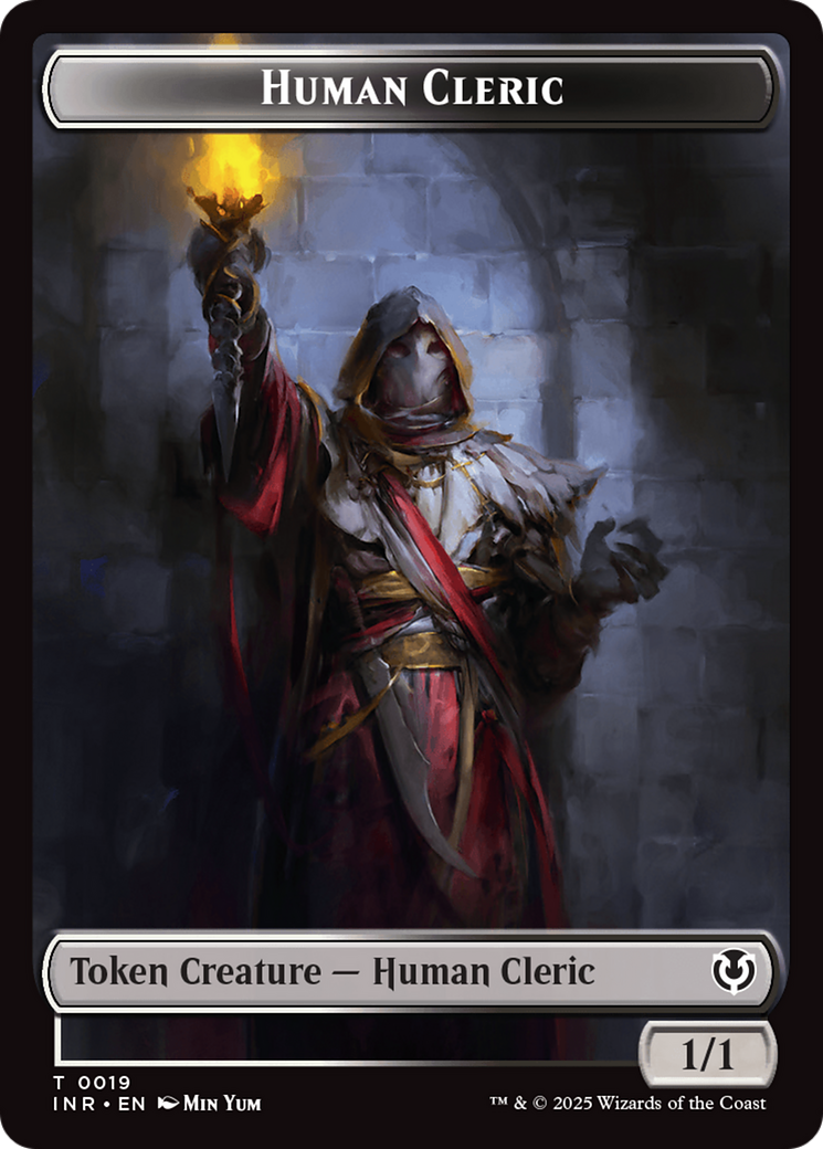 Demon // Human Cleric Double-Sided Token [Innistrad Remastered Tokens] | Mindsight Gaming