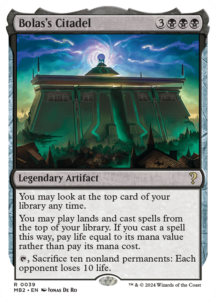 Bolas's Citadel (White Border) [Mystery Booster 2] | Mindsight Gaming