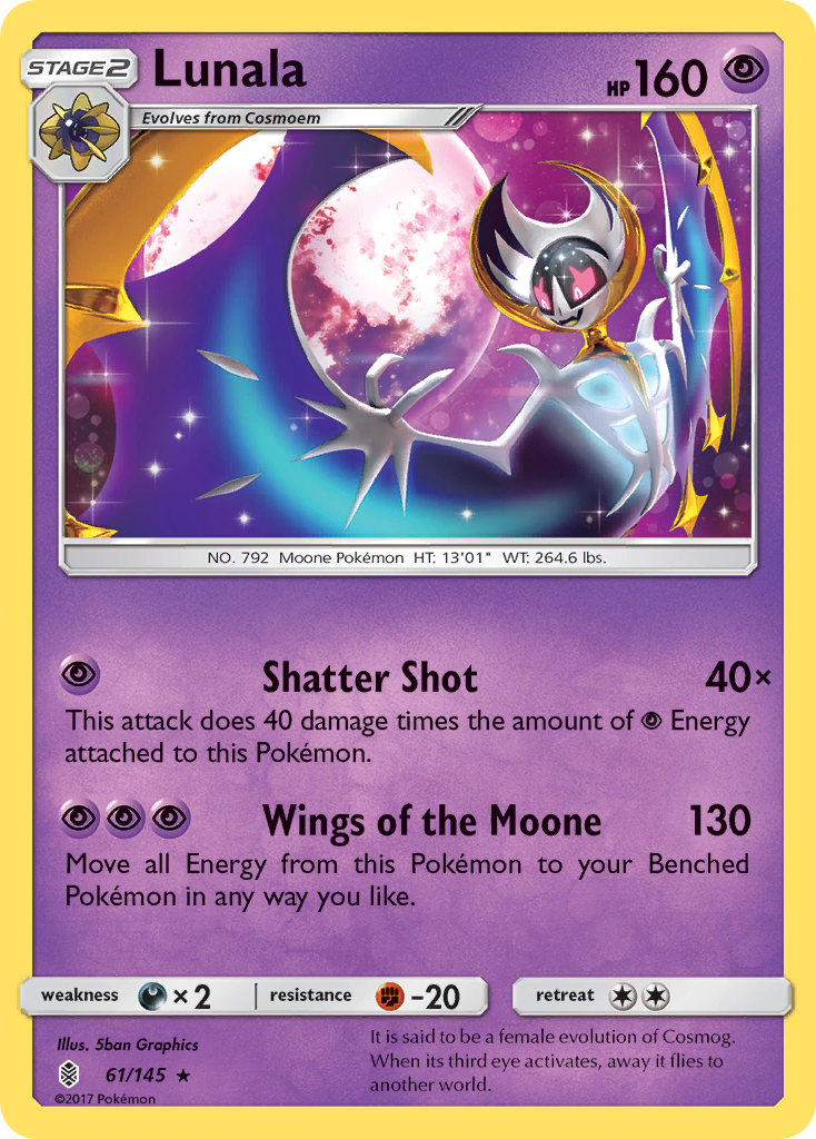 Lunala (61/145) [Sun & Moon: Guardians Rising] | Mindsight Gaming