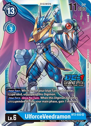 UlforceVeedramon [BT2-032] (DC-1 Grand Prix) [Release Special Booster Promos] | Mindsight Gaming