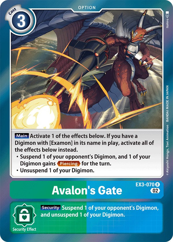 Avalon's Gate [EX3-070] [Draconic Roar] | Mindsight Gaming