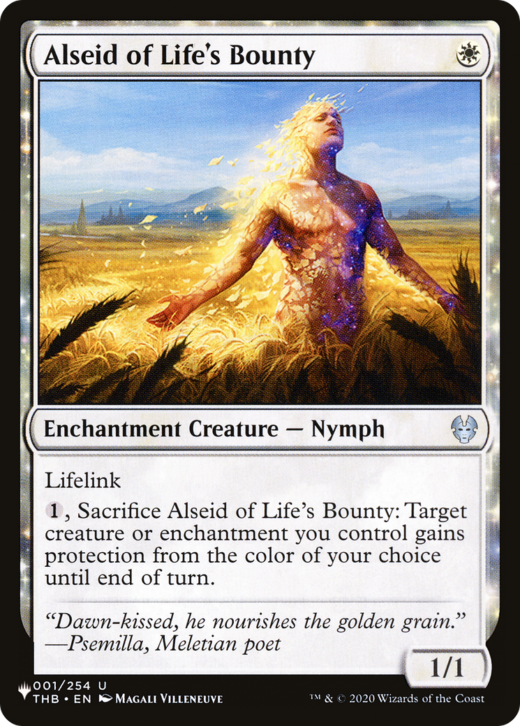 Alseid of Life's Bounty [The List Reprints] | Mindsight Gaming