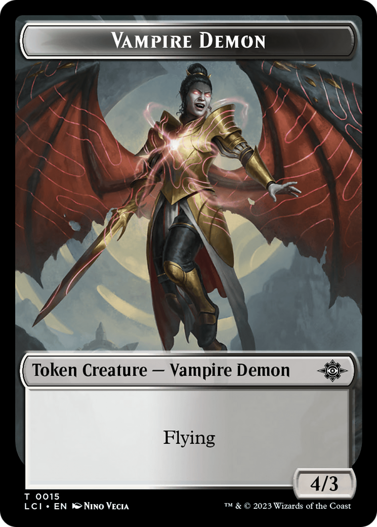 Vampire Demon Token [The Lost Caverns of Ixalan Tokens] | Mindsight Gaming