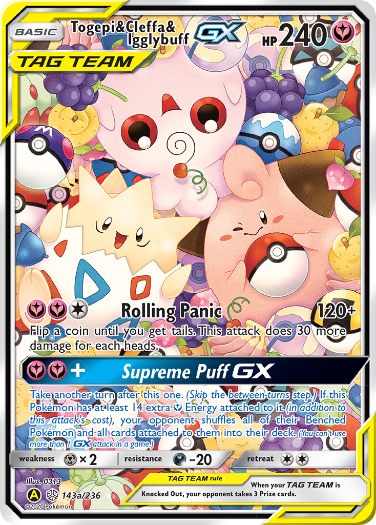 Togepi & Cleffa & Igglybuff GX (143a/236) [Alternate Art Promos] | Mindsight Gaming