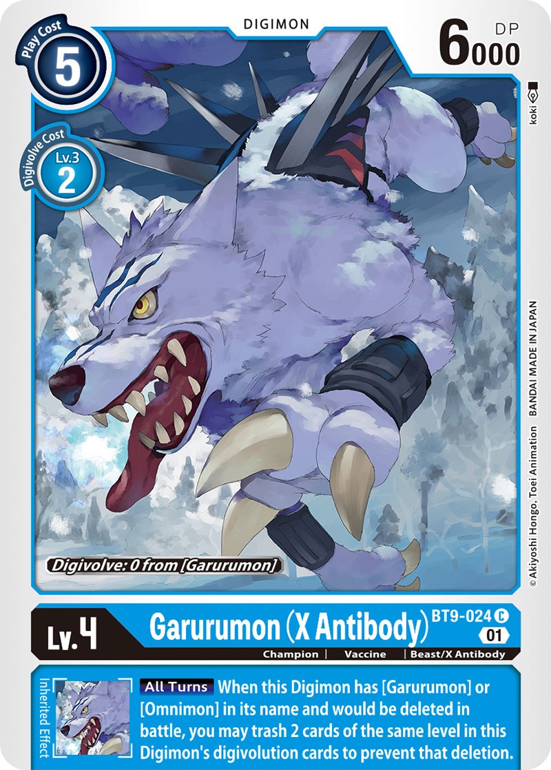 Garurumon (X Antibody) [BT9-024] [X Record] | Mindsight Gaming