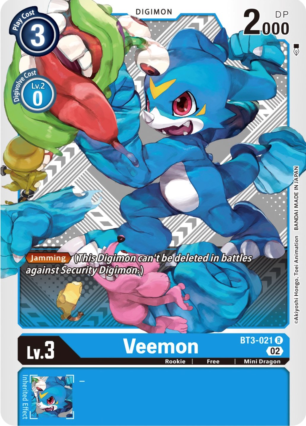 Veemon [BT3-021] (Winner Pack Dimensional Phase) [Release Special Booster Promos] | Mindsight Gaming