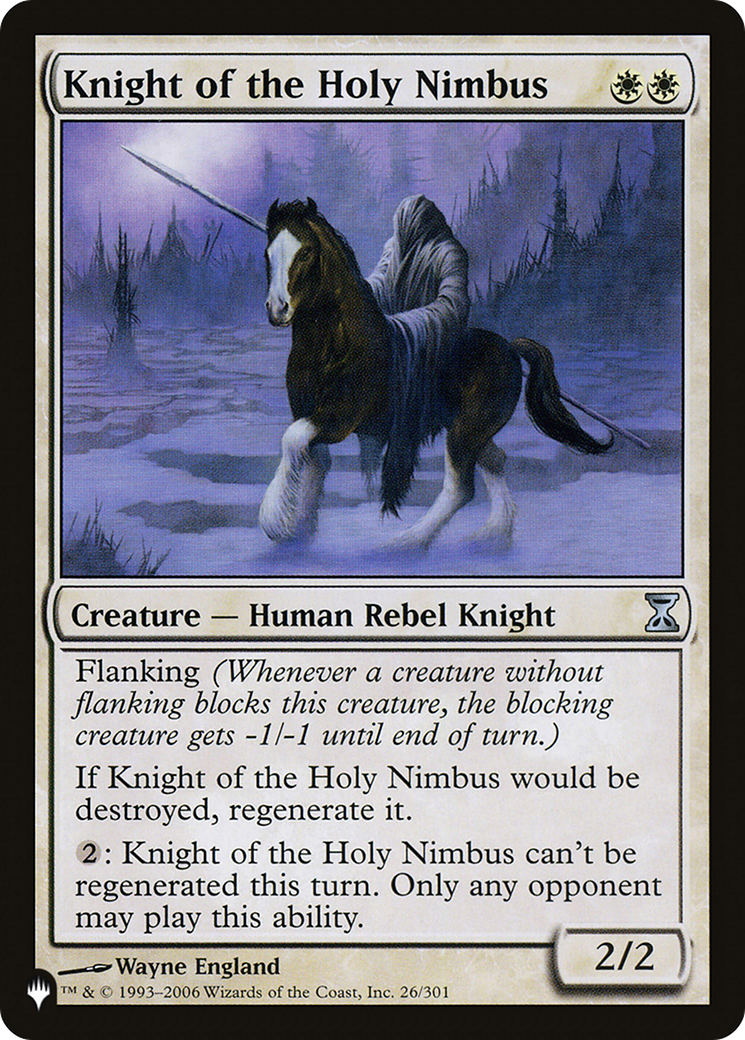 Knight of the Holy Nimbus [The List Reprints] | Mindsight Gaming