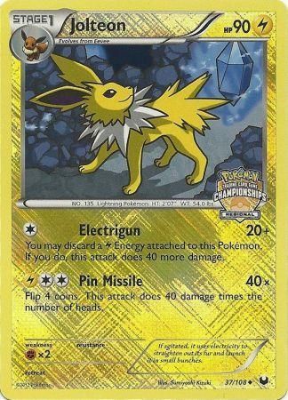 Jolteon (37/108) (Regional Championship) [League & Championship Cards] | Mindsight Gaming