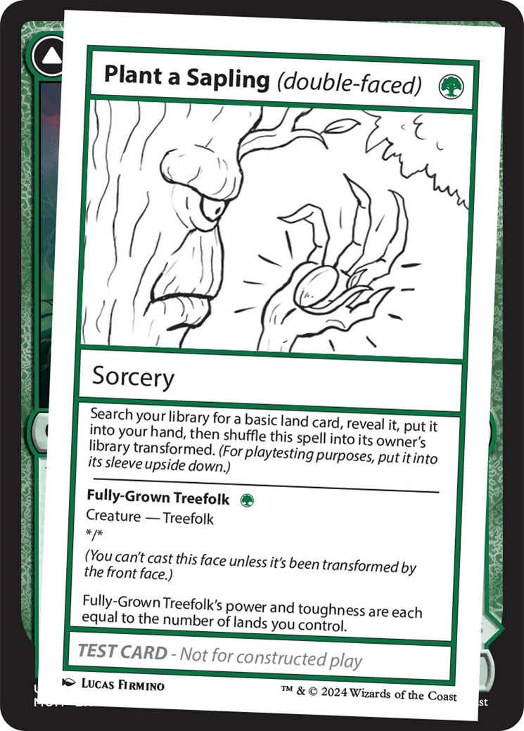 Plant a Sapling (double-faced) [Mystery Booster 2 Playtest Cards] | Mindsight Gaming