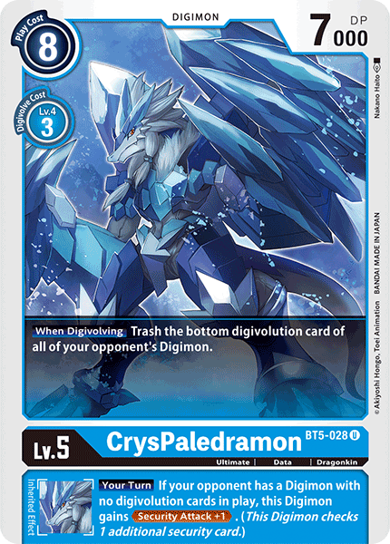 CrysPaledramon [BT5-028] [Battle of Omni] | Mindsight Gaming