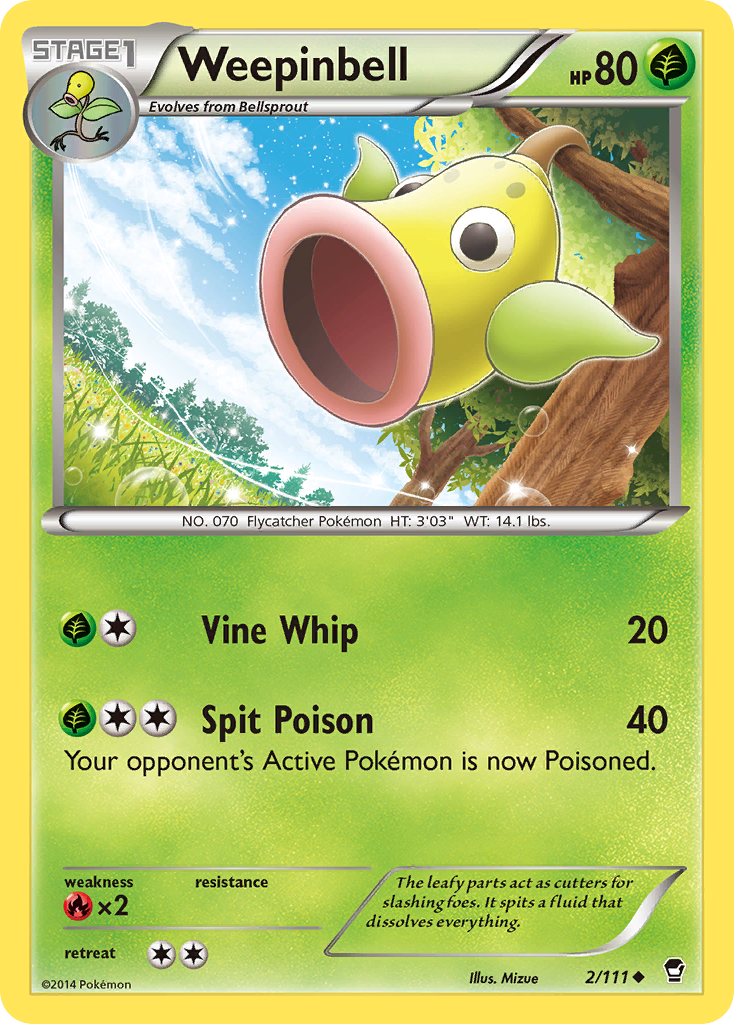 Weepinbell (2/111) [XY: Furious Fists] | Mindsight Gaming