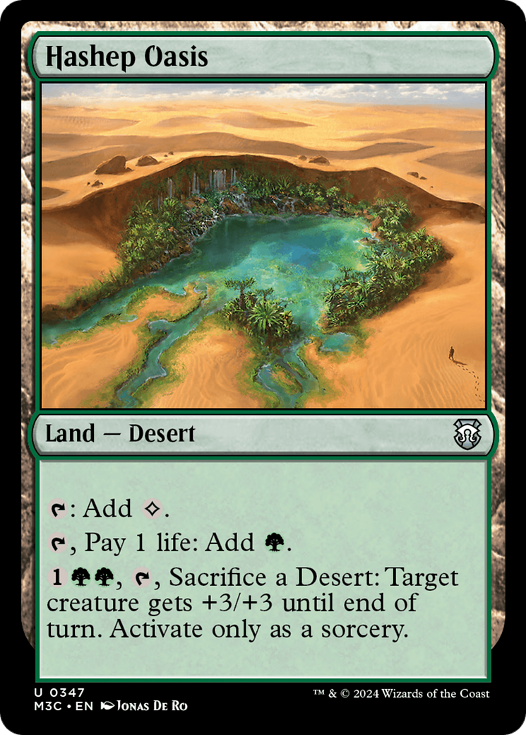 Hashep Oasis (Ripple Foil) [Modern Horizons 3 Commander] | Mindsight Gaming