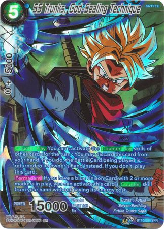 SS Trunks, God-Sealing Technique (SPR) (BT10-044) [Rise of the Unison Warrior 2nd Edition] | Mindsight Gaming