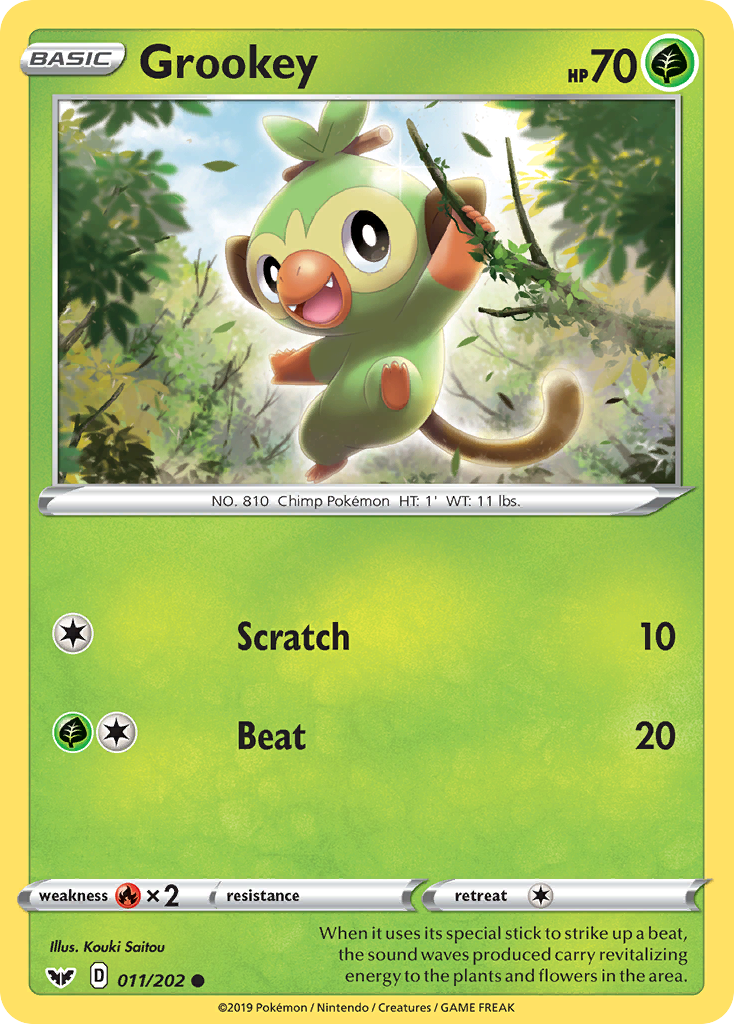 Grookey (011/202) [Sword & Shield: Base Set] | Mindsight Gaming