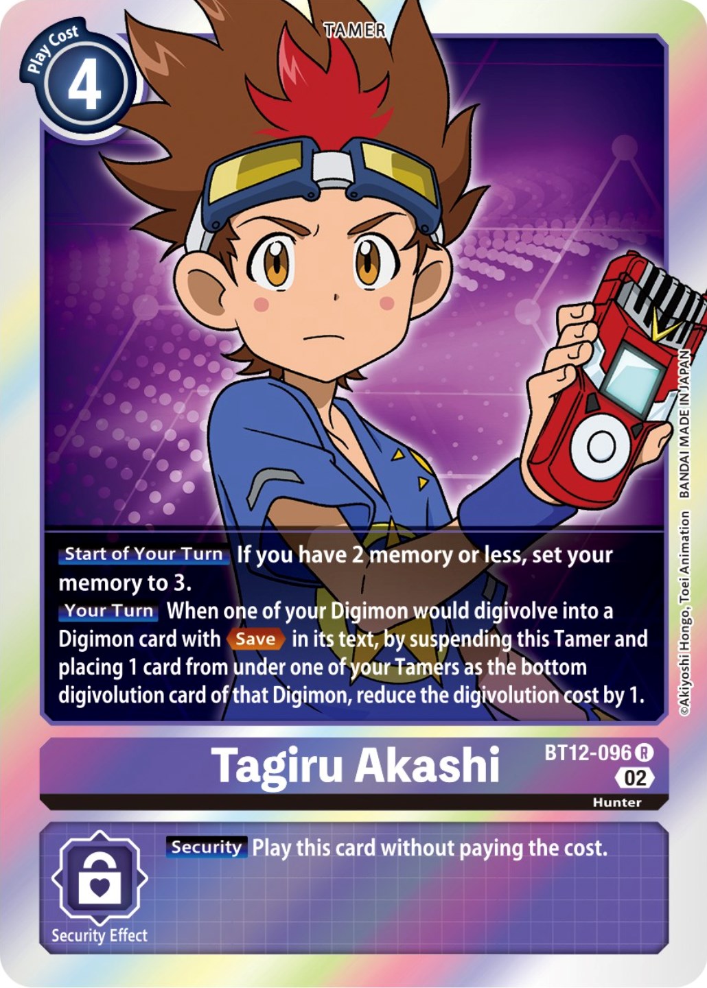 Tagiru Akashi [BT12-096] [Across Time] | Mindsight Gaming