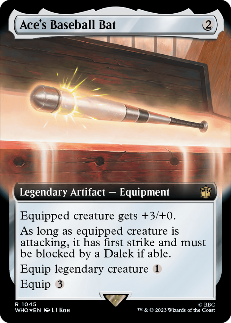 Ace's Baseball Bat (Extended Art) (Surge Foil) [Doctor Who] | Mindsight Gaming