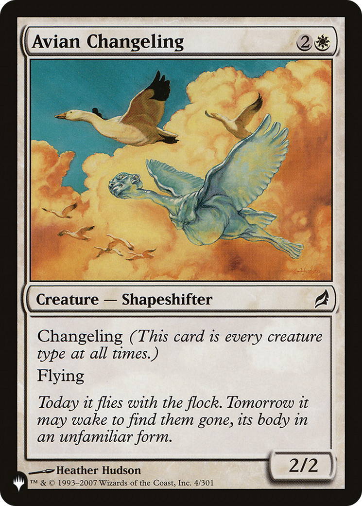 Avian Changeling [The List Reprints] | Mindsight Gaming