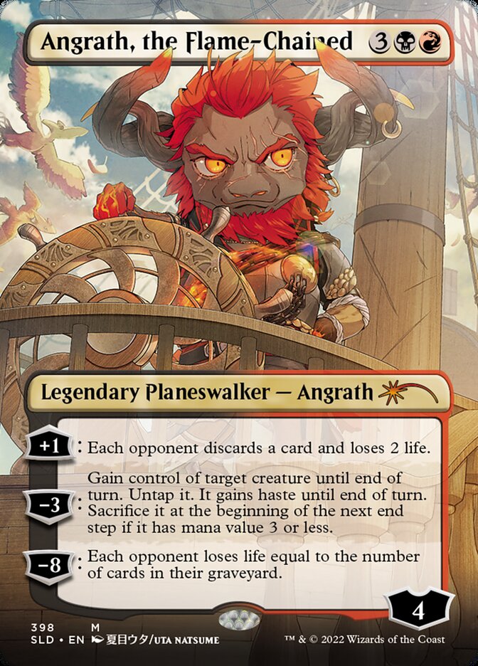 Angrath, the Flame-Chained (Borderless) [Secret Lair Drop Series] | Mindsight Gaming