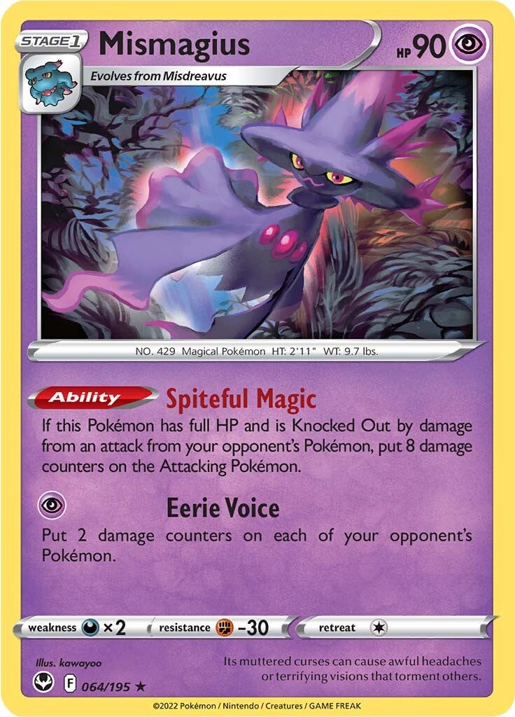 Mismagius (064/195) [Sword & Shield: Silver Tempest] | Mindsight Gaming