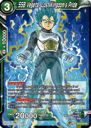 SSB Vegeta, Lost Kingdom's Pride (BT16-052) [Realm of the Gods] | Mindsight Gaming