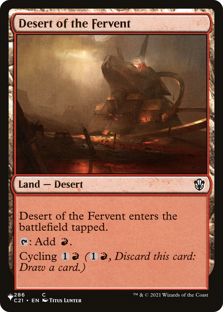 Desert of the Fervent [The List Reprints] | Mindsight Gaming