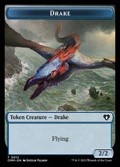 Spirit (0010) // Drake Double-Sided Token [Commander Masters Tokens] | Mindsight Gaming