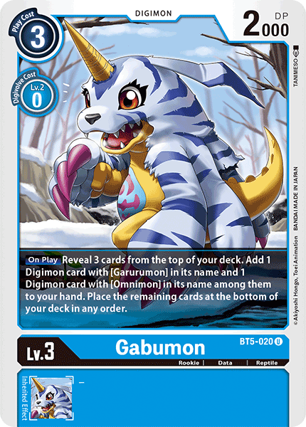 Gabumon [BT5-020] [Battle of Omni] | Mindsight Gaming